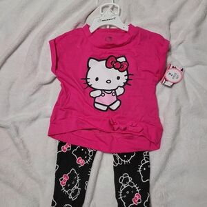 Hello Kitty Bright Pink Tee with Character Print